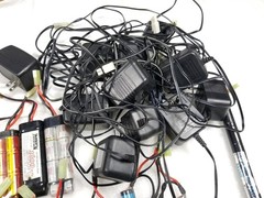 21x 8.4 NIMH Batteries + Chargers for Airsoft AEG / RC Car Untested
