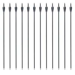 12Pcs 32in Carbon Arrows Archery Hunting Shooting SP500 For Compound/Recurve Bow