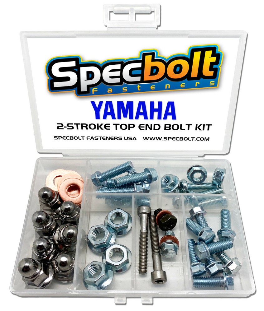 Yamaha YZ Top End Engine Bolt Kit Zinc YZ65 YZ85 YZ125 YZ250 Nuts Cylinder Head