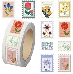 40Pcs Random Flower Stamp Cute Floral Label Stickers Gift Scrapbook Party Favor