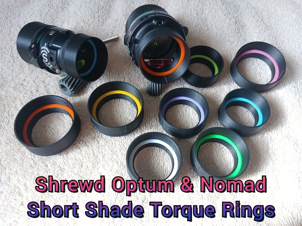 * Shrewd Short Shade Torque Ring * Optum, Nomad, MiniMag Scope Models – 29 35 40
