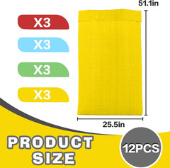 Potato Sack Race Bags for Adults, 51X25 Plastic Bags, Large Size Game Race Bag