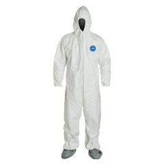 DuPont Tyvek 400 TY122S Disposable Protective Coverall with Elastic Cuffs