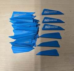 36 AAE Max Hunter 2.1″ Blue Vanes archery arrow fletching