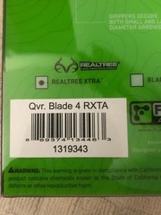 New Fuse Archery Blade Quick-Disconnect 4 Arrow Quiver Realtree Xtra 1319343