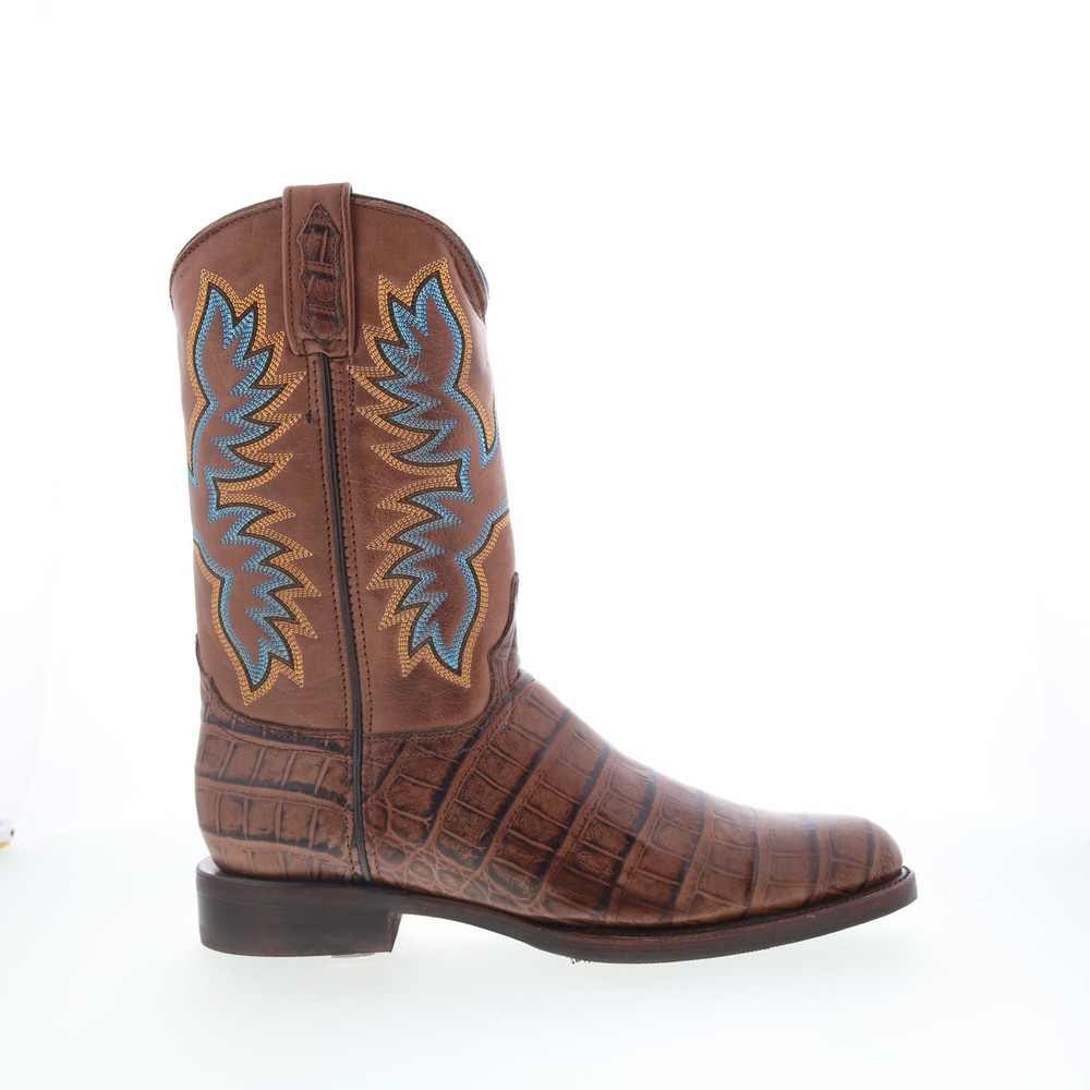 Dingo Trail Boss DI-108 Mens Brown Leather Pull On Cowboy Western Boots 10