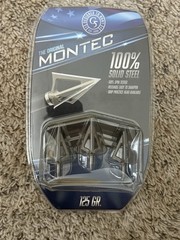 G5 Montec Fixed Broadhead 125 Grain 100% Solid Steel Silver
