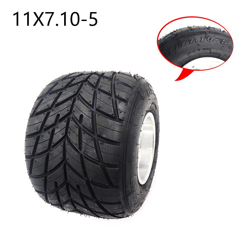 5» inch 11×7.10-5 Tire 3 Bolt Wheel Rim for Racing Go Kart Trike Drift Quad