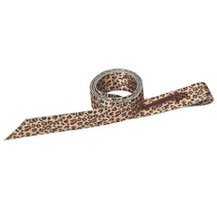 71WL 1 3/4 in X 60 Weaver Patterned Poly Tie Strap Holes Leopard