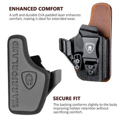 WARRIORLAND IWB Hybrid Holster, Fits Glock 17/19 /19X/19V/22/23 Gen3-6 & G21/…