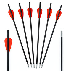 BALLISTA 12.8″ Carbon Bolts for Ballista Bat Pistol Crossbow (Pack of 6)