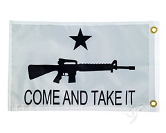 Come and Take It Flag 12×18 Inches – Perfect for UTV ATV SxS Boats Whip Flags