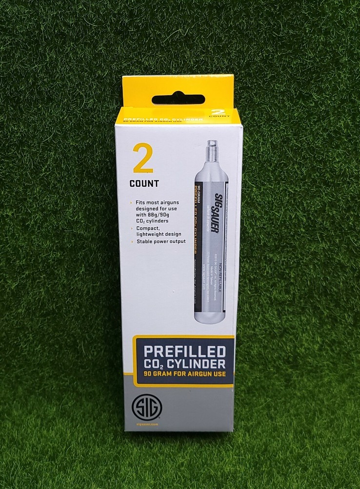 Sig Sauer CO2 Prefilled Cartridge 90 Gram – Two Count Pack – AC-90-2