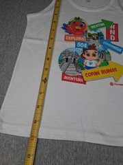 New Kid Pacer Unisex White Tank Graphic Print Honduras T-Shirt 18 Months Roatan