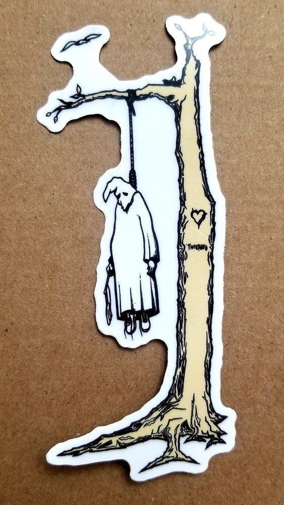 Jim Thiebaud Real Skateboards Hanging Klansman 5″ Vinyl Sticker Powell SMA