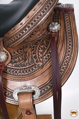21HS HILASON Western Horse Saddle American Leather Flex Tree Trail & Pleasure