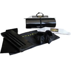 8′ Powerslide Slide Board lateral exercise trainer with booties*SPECIFY SZ* USA*