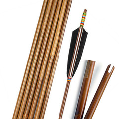 33″ Bamboo Shaft Arrows Archery Self Nock Handmade OD7MM-10MM DIY Hunting Shoot