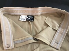 ON COURSE Breeches Knee Patch Tan 26 Cotton Blend