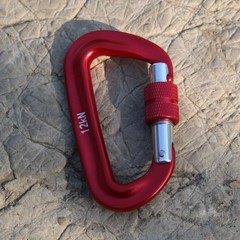 4 Pack 12KN Rock Climbing Locking Carabiner Clip Camping Spring Hook Heavy Duty