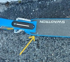 SWAGTRON K1 Kick Scooter Children & Teens Foldable Blue w/ Yellow Free US Ship