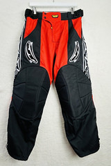 Mens Paintball Pants Size S Paintgall Red Black Padded Thick Tactical Team Gear