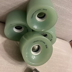 70 mm X 51 mm Light Up Skateboard Wheels Pale Green 82A W/ Bearing Unbranded LED