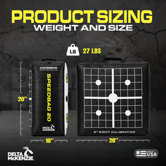 Speedbag 20″ Archery Field Point Bag Target – High-Density Material – Dual-Sided
