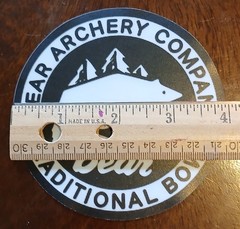 Fred Bear Archery Vintage Logo Decal – Durable Outdoor Vinyl 4″ FREE SHIPPING