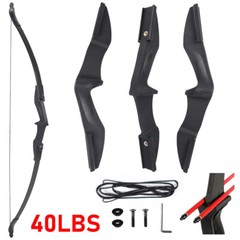 Right Left Hand 57 inch Takedown Recurve Bow Hunting OR/+12Pcs Arrow Set Archery