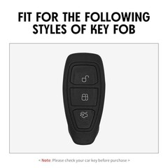 Key Fob Case Carbon Fiber Pattern Type-B 3 Button FDB Carbon Fiber Black (1 Pc)