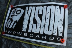VISION Snowboards Skull Street Wear OG Skateboarding 30x50in. Shop Poster BANNER