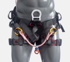 Climbing Half Body Harness Rope Arborist Saddle Tree Bridge Caving Rescue-