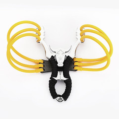Premium Zinc Alloy Slingshot Catapult Rubber Band Archery Shooting Target