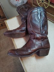 Dan Post Vintage Cowboy Boots Mens 7 1/2 Mens ,Spain, 3x Beaver