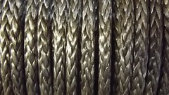 1/4″ (6mm) x 100′ HMPE Winch Line, Synthetic Rigging Rope, 12-Strand Braid, USA