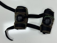 USGI Camouflage Elbow Pad Set, Woodland Camo | Medium NOS