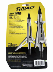 NAP Killzone Mechanical Broadhead 2 Blades 100 Grains 2” Cutting Diameter 3 Pack