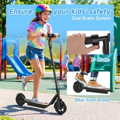 Kids Electric Scooter HC01 250W Pink 9MPH 10-15 Mile Range Ages 8+