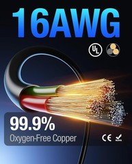 16FT Certified Fast Charging Cable for Segway Ninebot MAX Series – 30% Faster