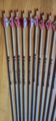 Easton FMJ 6mm 320 Spine Red/White 12 pack