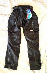 HWK Dual Sport Motorcycle Pants Men, Water Resistant Cordura Textile Size M/34
