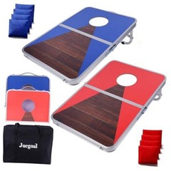 Portable Cornhole Board Set for Kids Teens & Adults, 24×16 Inch Foldable Corn