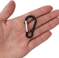 10 PCS Aluminum Carabiner D Shape Spring Clip Snap Key Hook Keychain Buckle