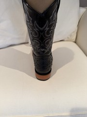 J.B. Dillon Reserve Ostrich Black Men’s Western Boots Size 9EE