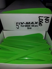 V-Max 5″ Vanes 150 Pack Arrow Fletchings 9 Color Choices yellow, orange, purple,