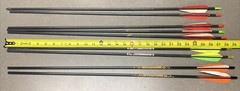 9-Mixed Used Carbon Shafts-28” Some Need Fletchings & Inserts See Pics