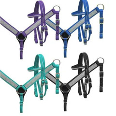 New! Mini Miniature / Small pony NYLON HEADSTALL & BREAST COLLAR SET w Crystals!