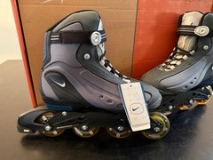NEW Nike N-Dorfin Select Roller Blades Inline Skates Gray Black Unisex M10 W11