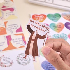 Pegatinas cristianas inspiradoras,pegatinas impermeables con versículos bíblicos